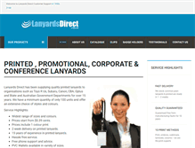 Tablet Screenshot of lanyardsdirect.com.au